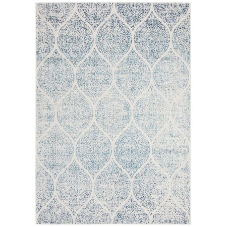 Safavieh 2 ft. 3 in. x 8 ft. Madison Rectangle Power-Loomed Rug Cream & Turquoise MAD604E-28